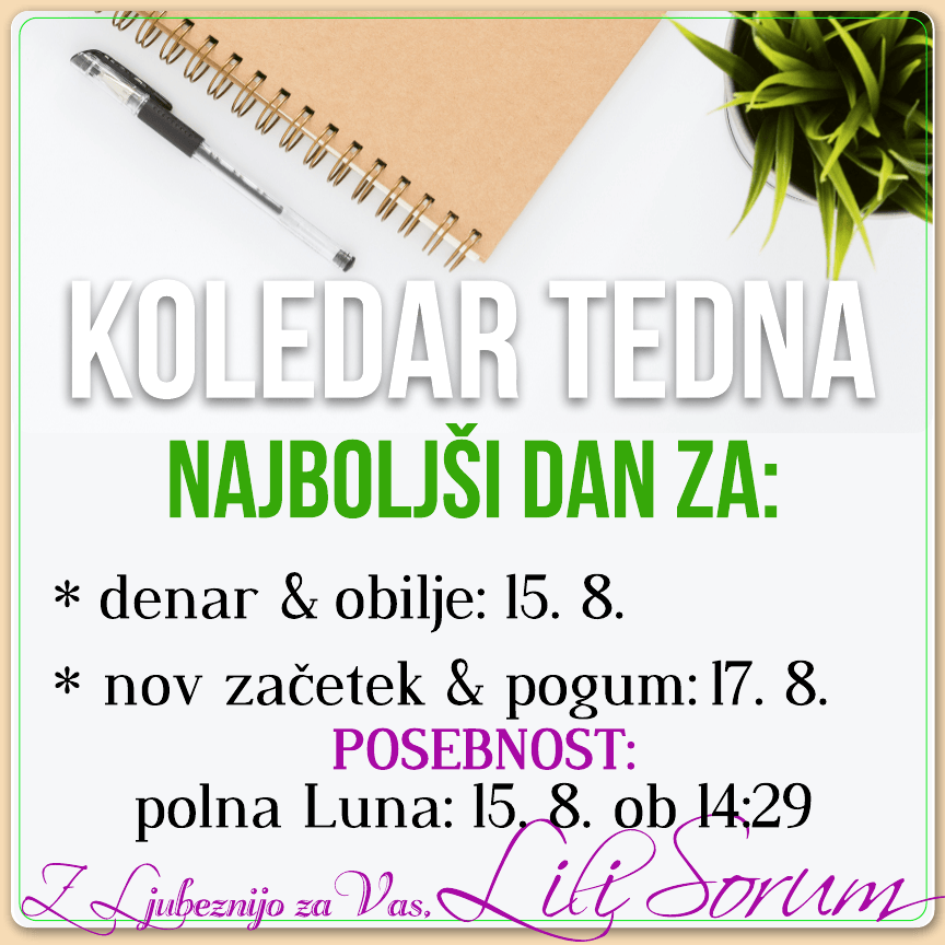 NuMeRoSKoP 12. – 18. 8. 2019: Ne upajte. Zaupajte. Vase seveda. 8 NuMeRoSKoP 12. – 18. 8. 2019: Ne upajte. Zaupajte. Vase seveda. 2
