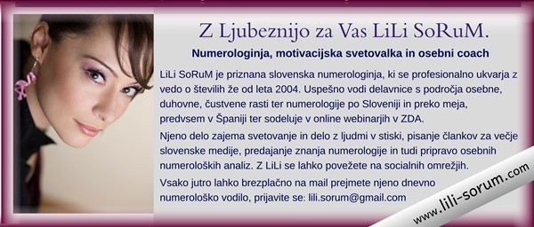 Lili Sorum numerologija osebna rast duhovnost Lili Sorum numerologija osebna rast duhovnost