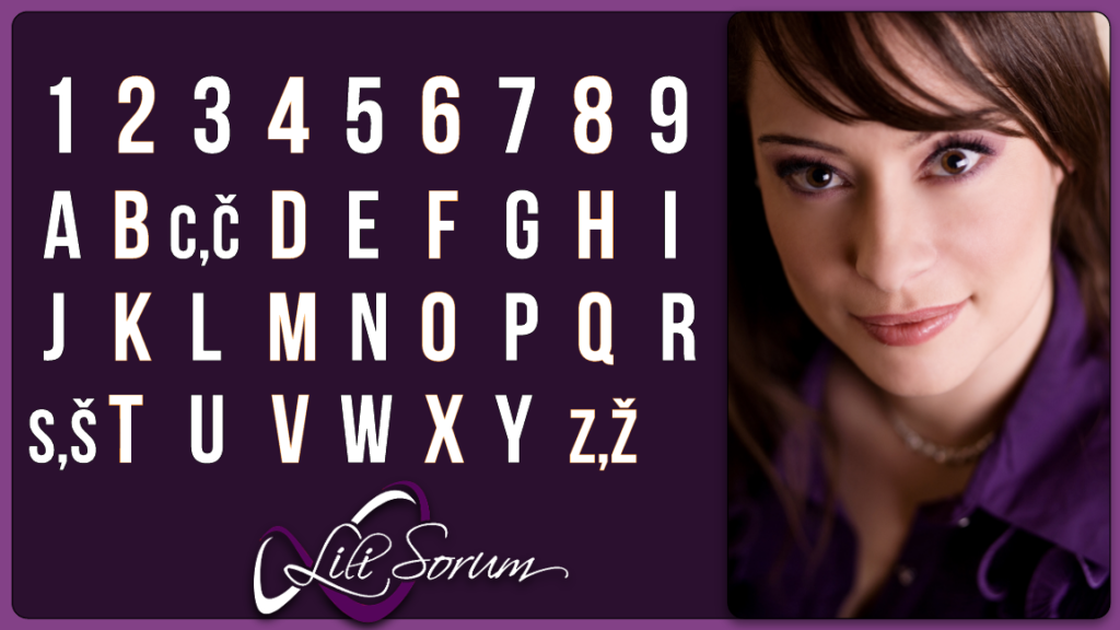 Lili Sorum, numerološka abeceda, numeroogija Lili Sorum, numerološka abeceda, numeroogija