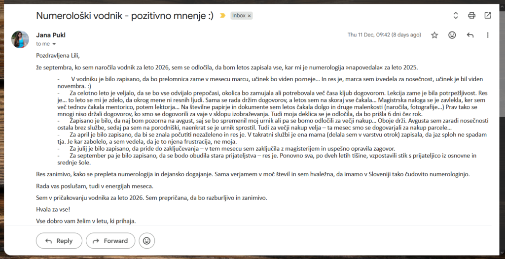 Osebni numerološki vodnik, Lili Sorum, numerologija, leto 2026 Osebni numerološki vodnik, Lili Sorum, numerologija, leto 2026